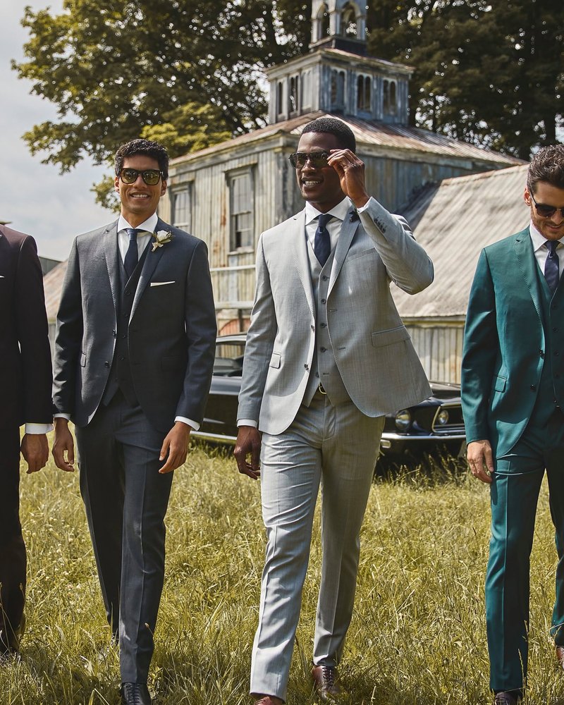 Wedding party in formalwear, Your Wedding Style campaign photography